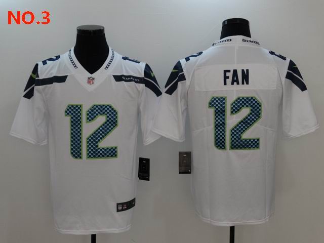 Men's Seattle Seahawks 12th Fan Jersey NO.3;